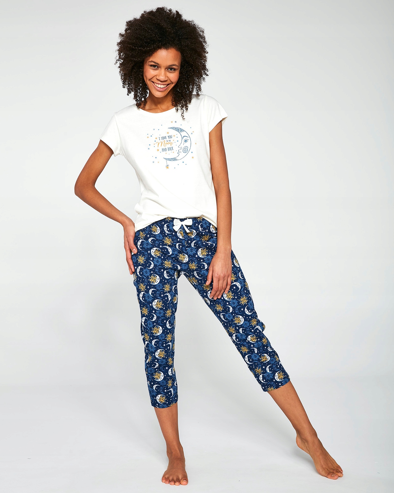 

Piżama Cornette 388/203 Moon 3częściowa ecru S