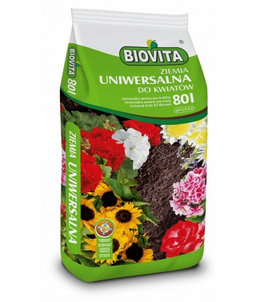 

Ziemia Podłoże do kwiatów Biovita 80L