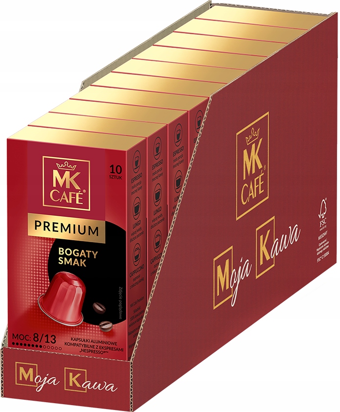 Zestaw Kapsułki do ekspresu Nespresso Mk Cafe Premium 100 sztuk