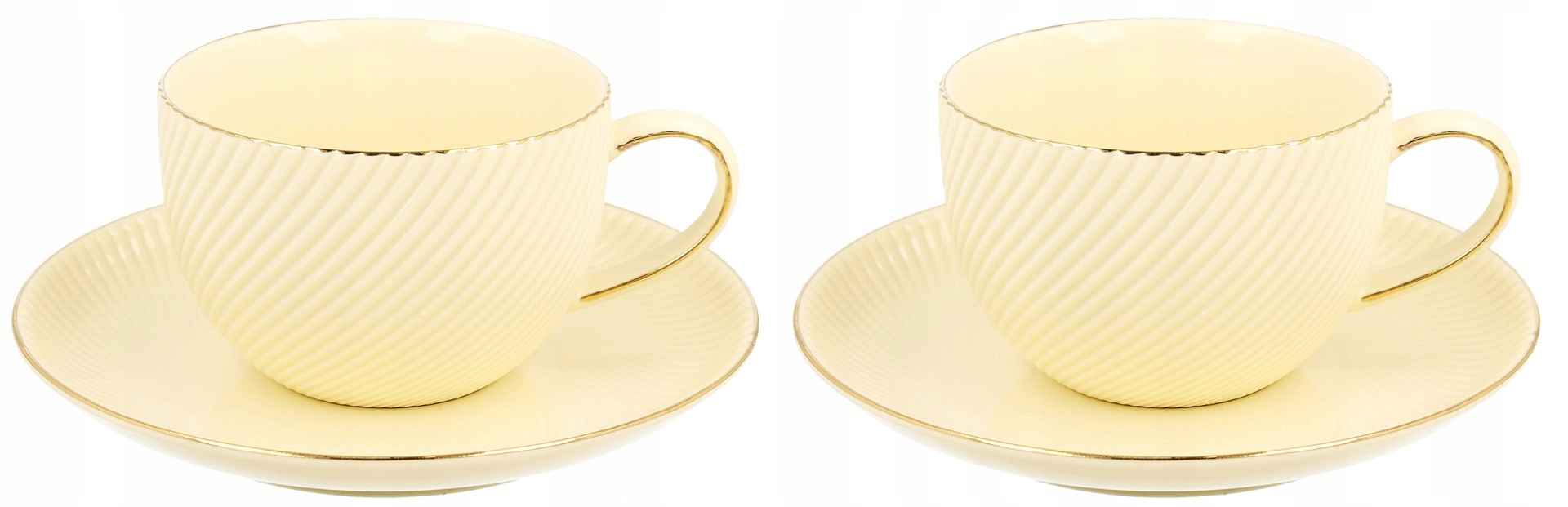 

Filiżanki porcelanowe kawa herbata 2+2 220 ml