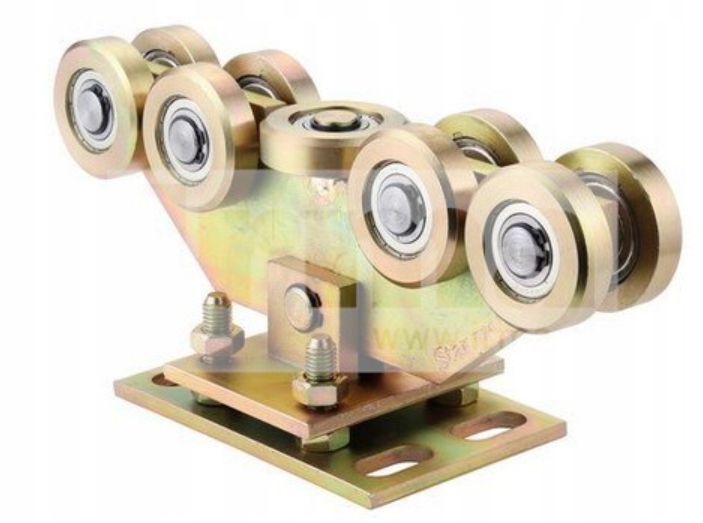 Vozík na plotovú bránu 8+1 rolka koľajnica 80x80 posuvná vodiaca lišta