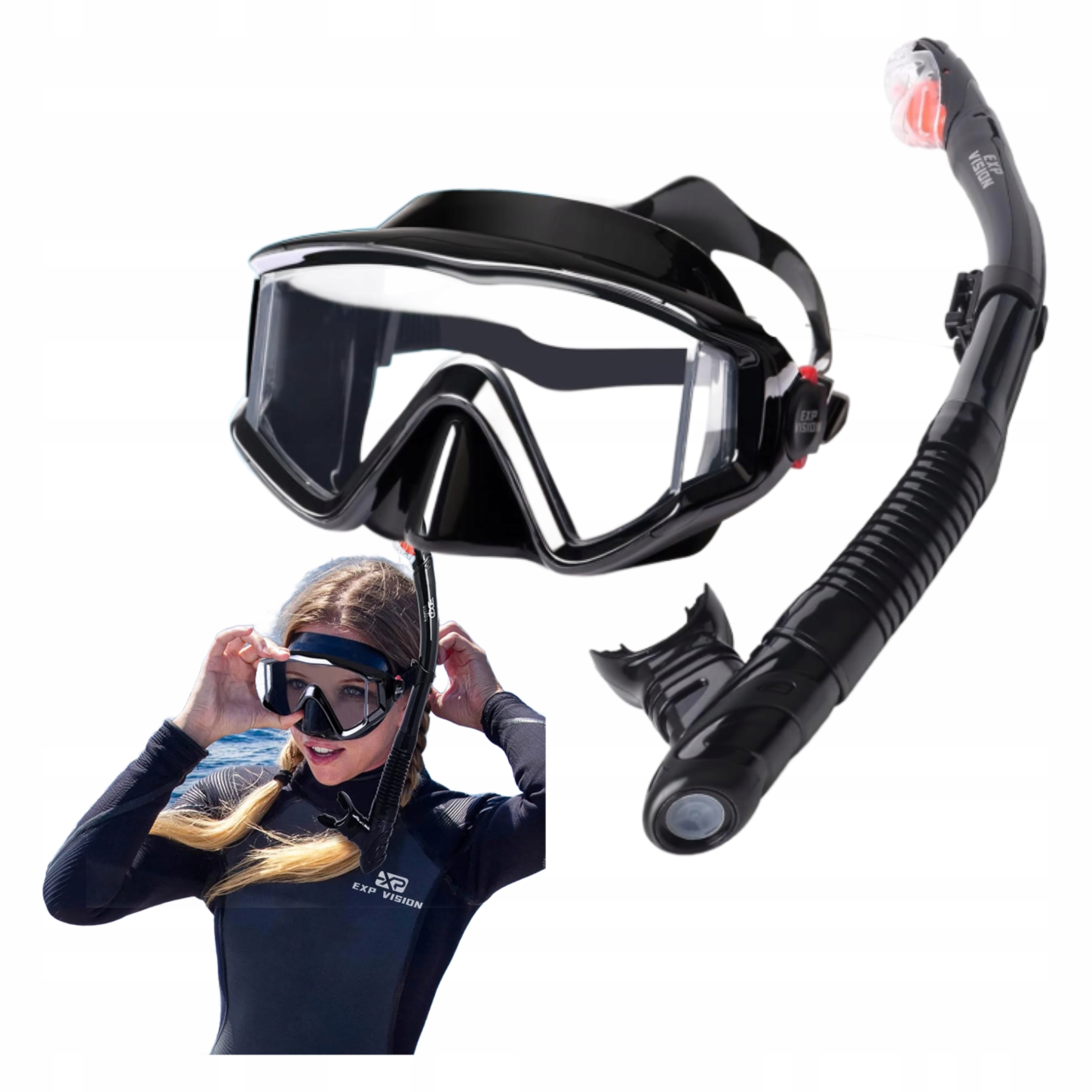 Sada na šnorchlování s Potápěčské Brýle Profesionální potápění Komfort