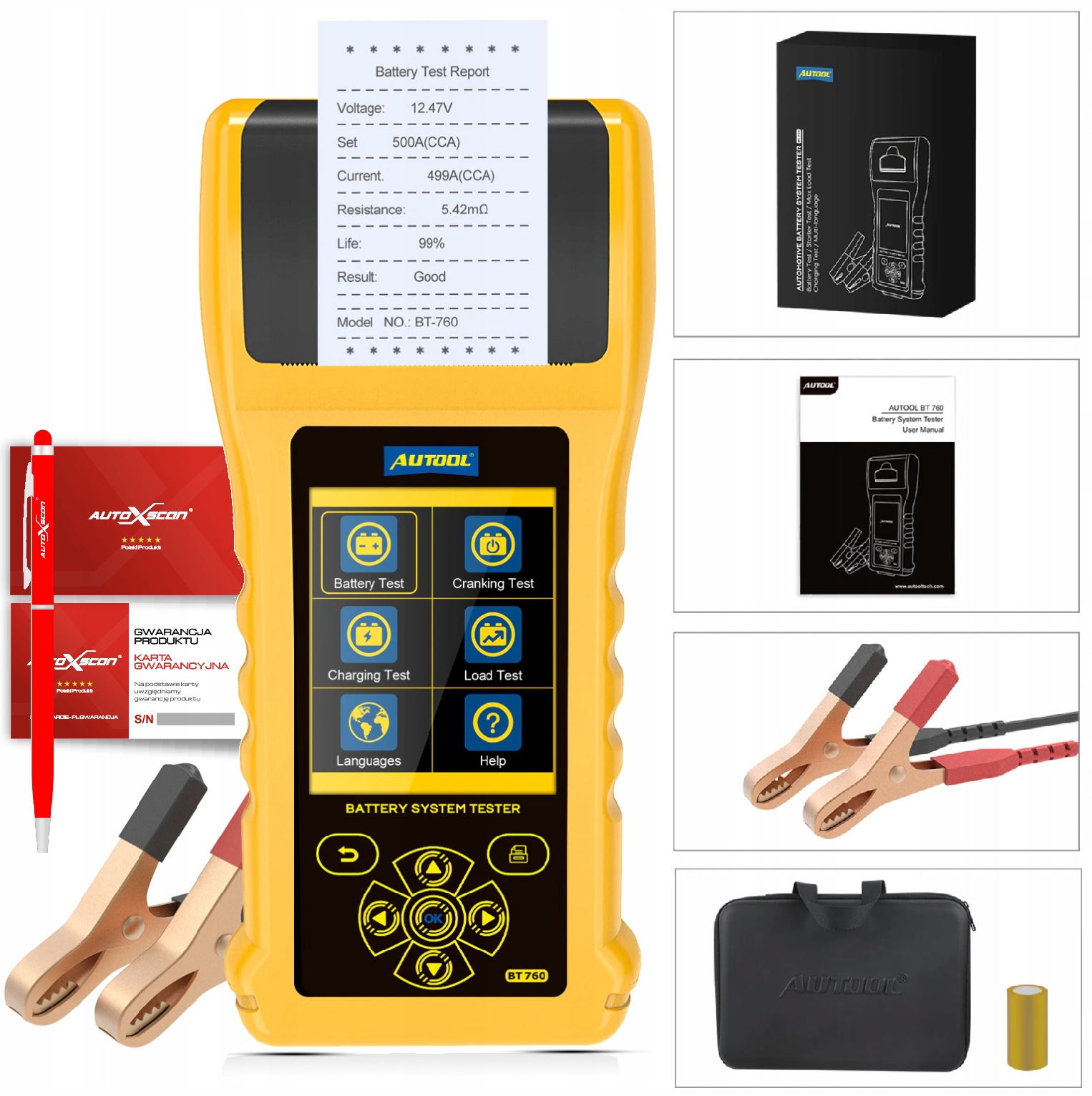 Tester Batérií 12V24V Autool BT760