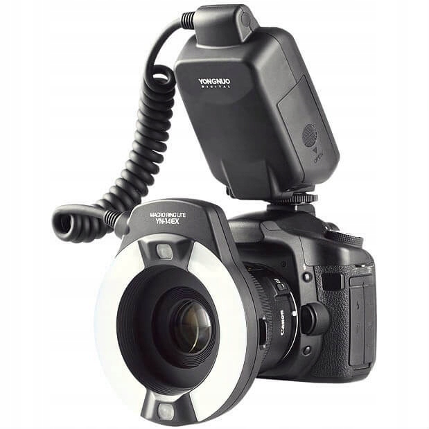 Pierścieniowa lampa błyskowa macro Yongnuo YN14EX do lustrzanek Canon Dslr