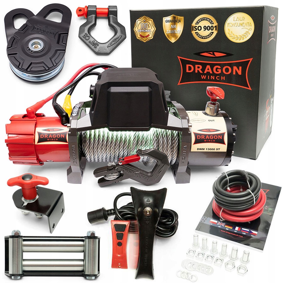 6T Naviják 12V Elektrický lanový Naviják automobilová s dálkovým ovládáním