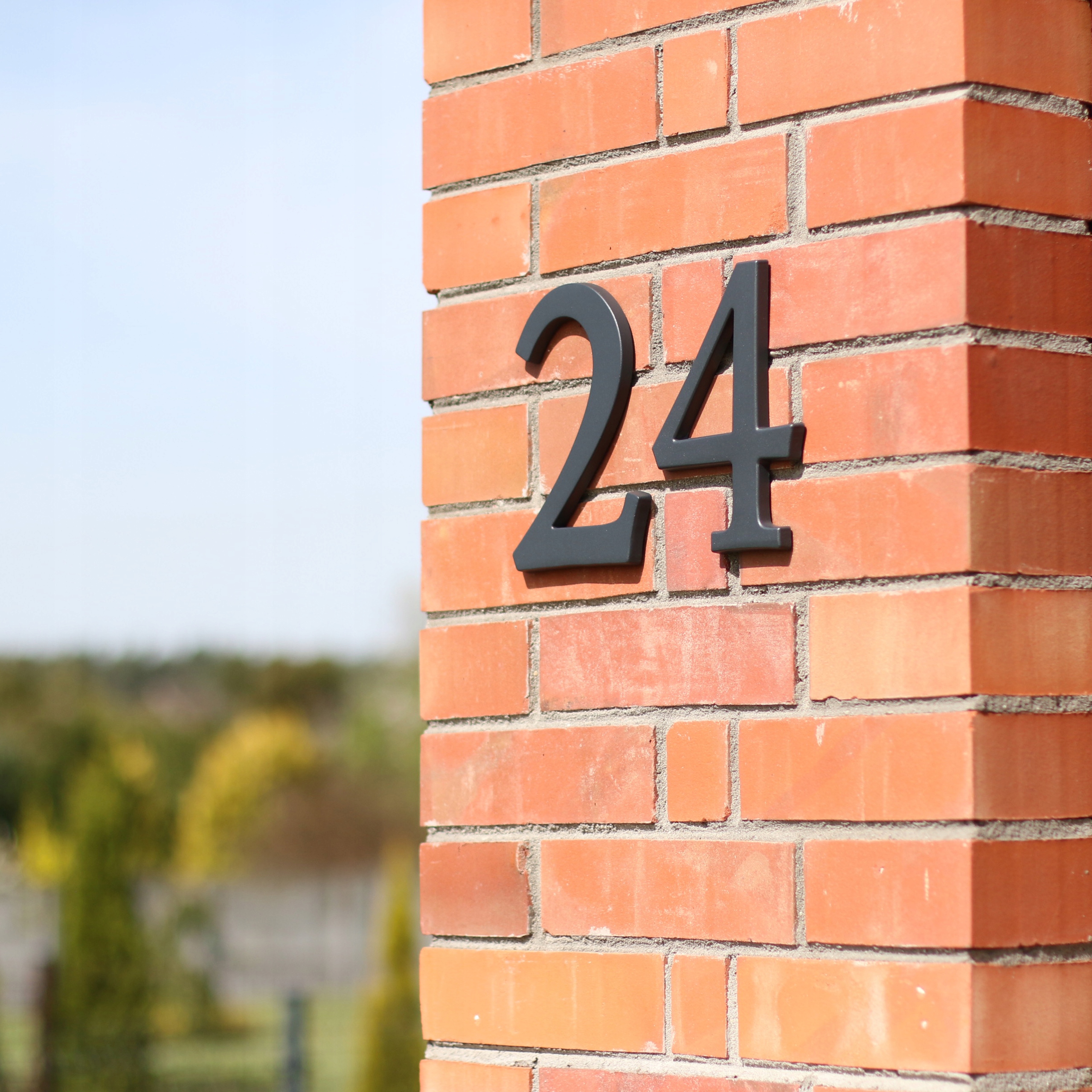 numer domu. numer na dom. cyfry na dom. tablica na dom. 3D premium srebro 6 Marka Prestige