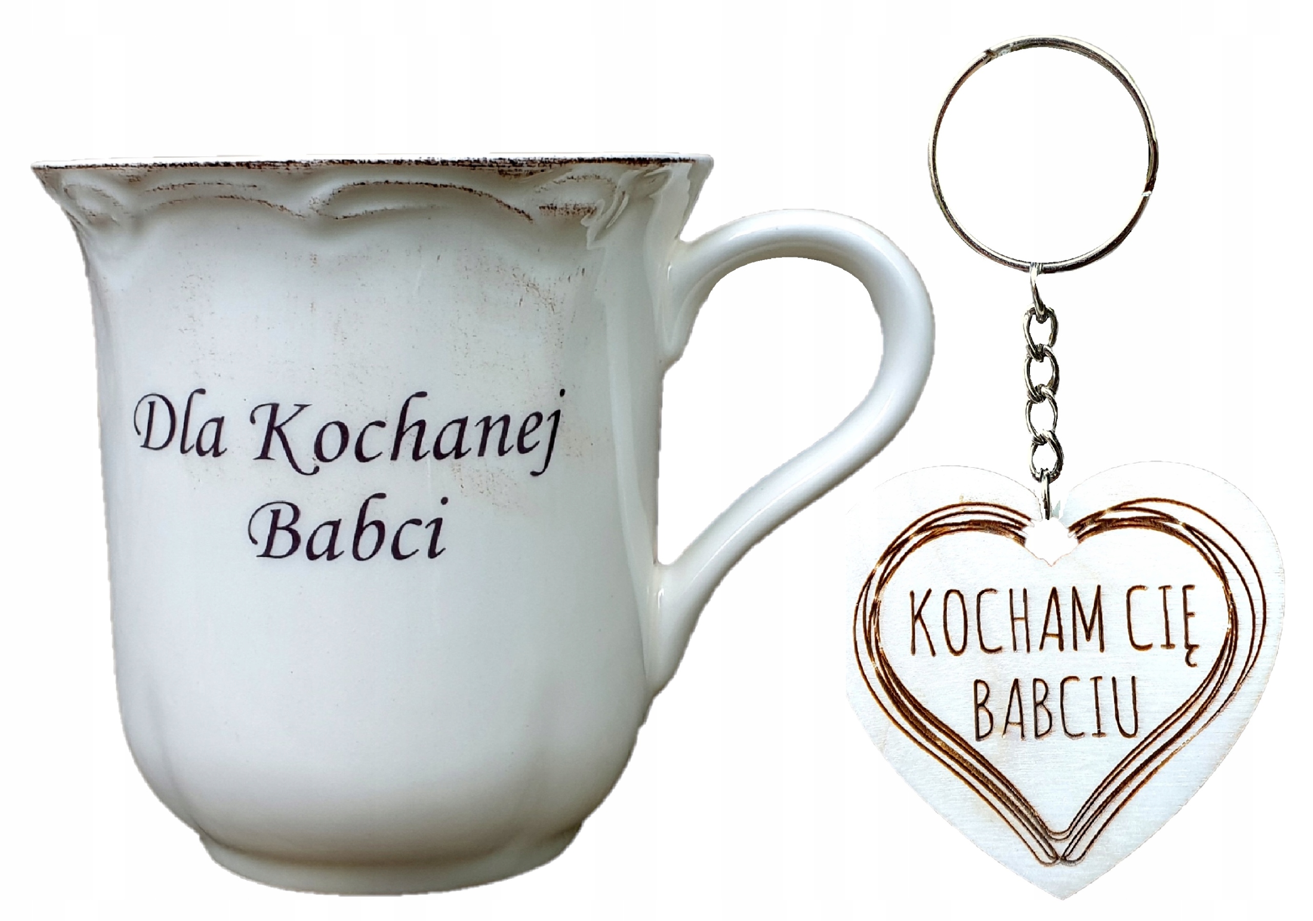 

Dla Babci Lub Dziadka Kubek 400ML, Brelok