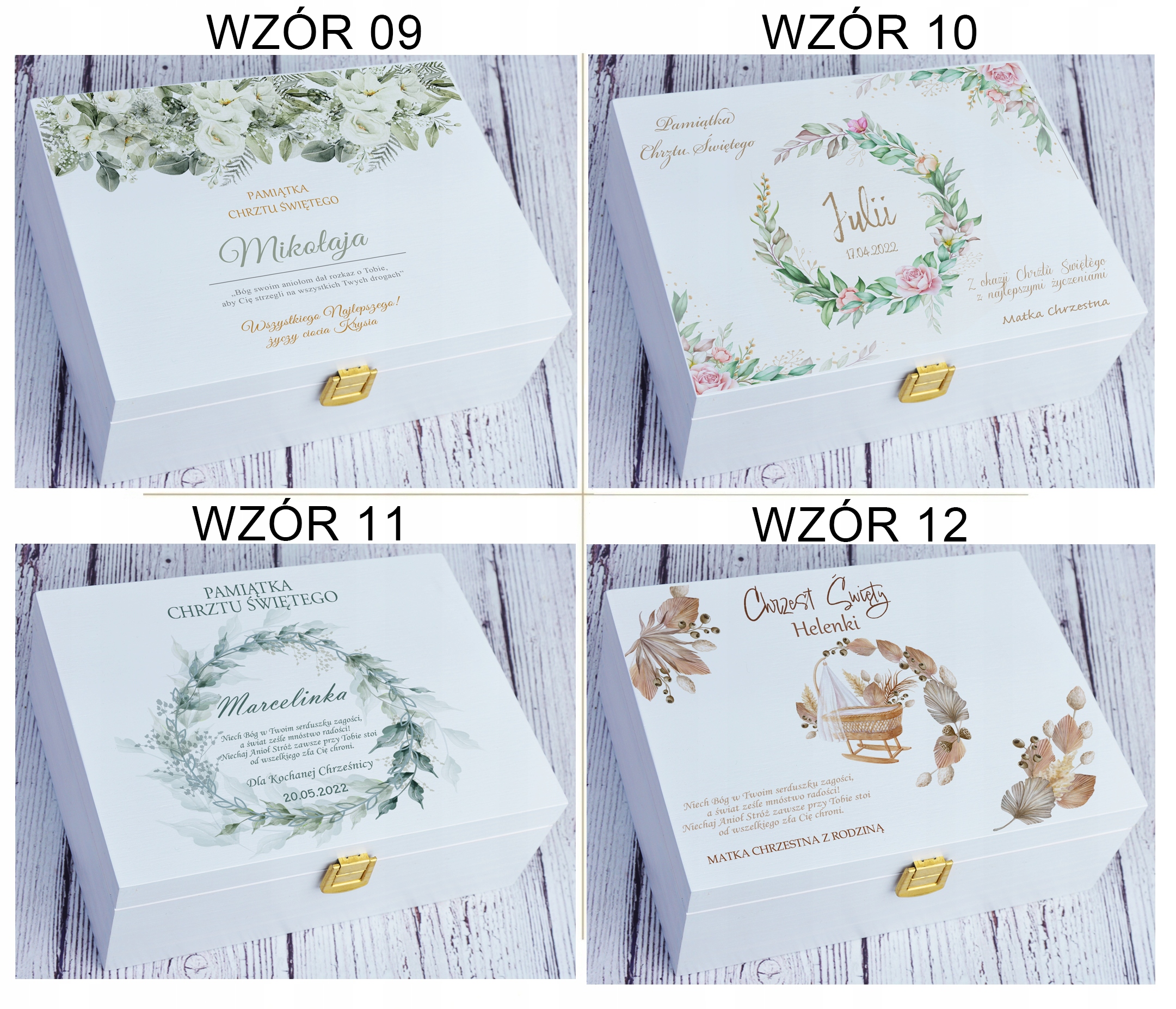 PUDEŁKO WSPOMNIEŃ PREZENT CHRZEST ROCZEK METRYCZKA Marka bez marki