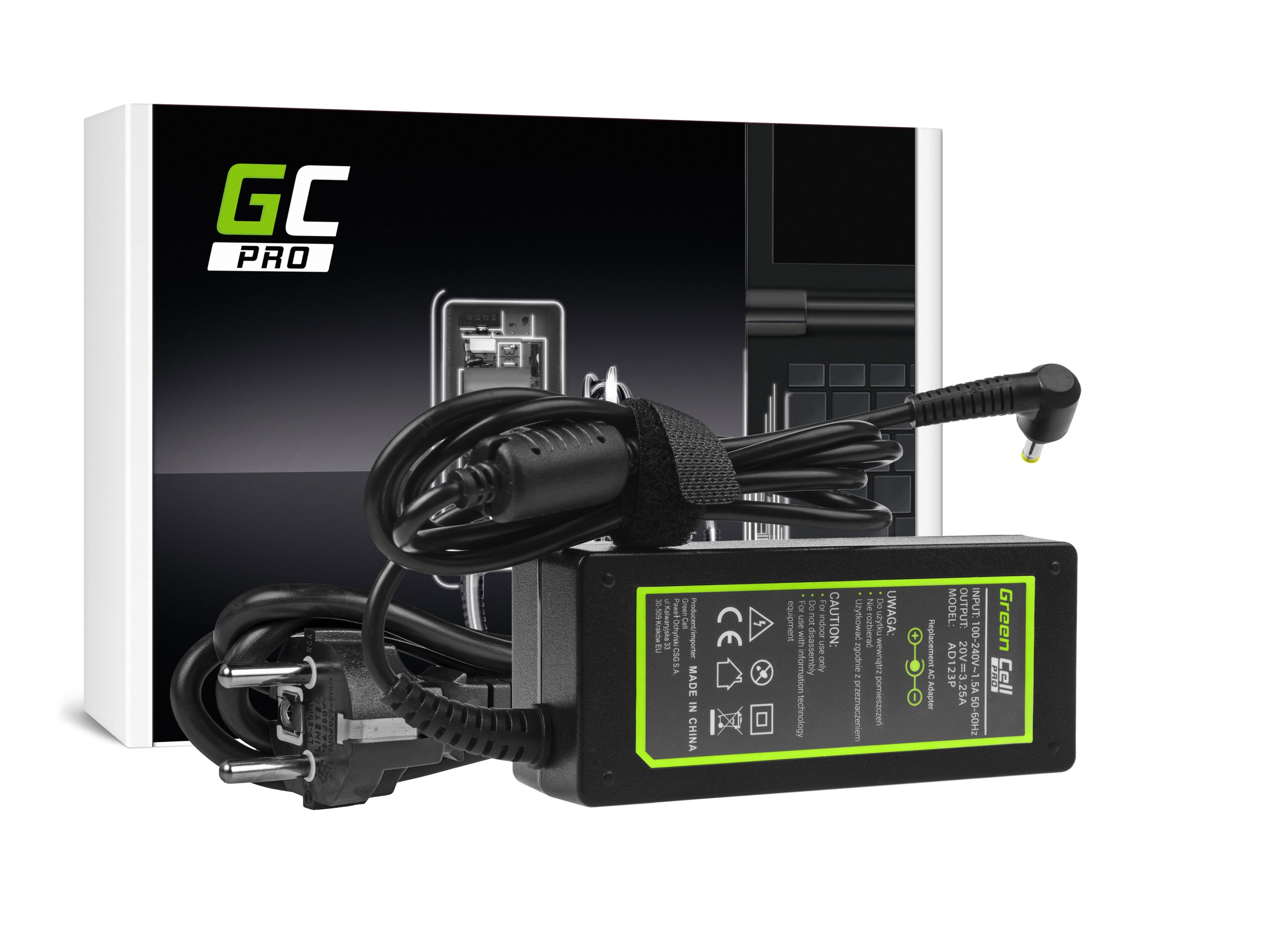 

Ładowarka do Lenovo 65W 20V 3.25A 4.0mm-1.7mm