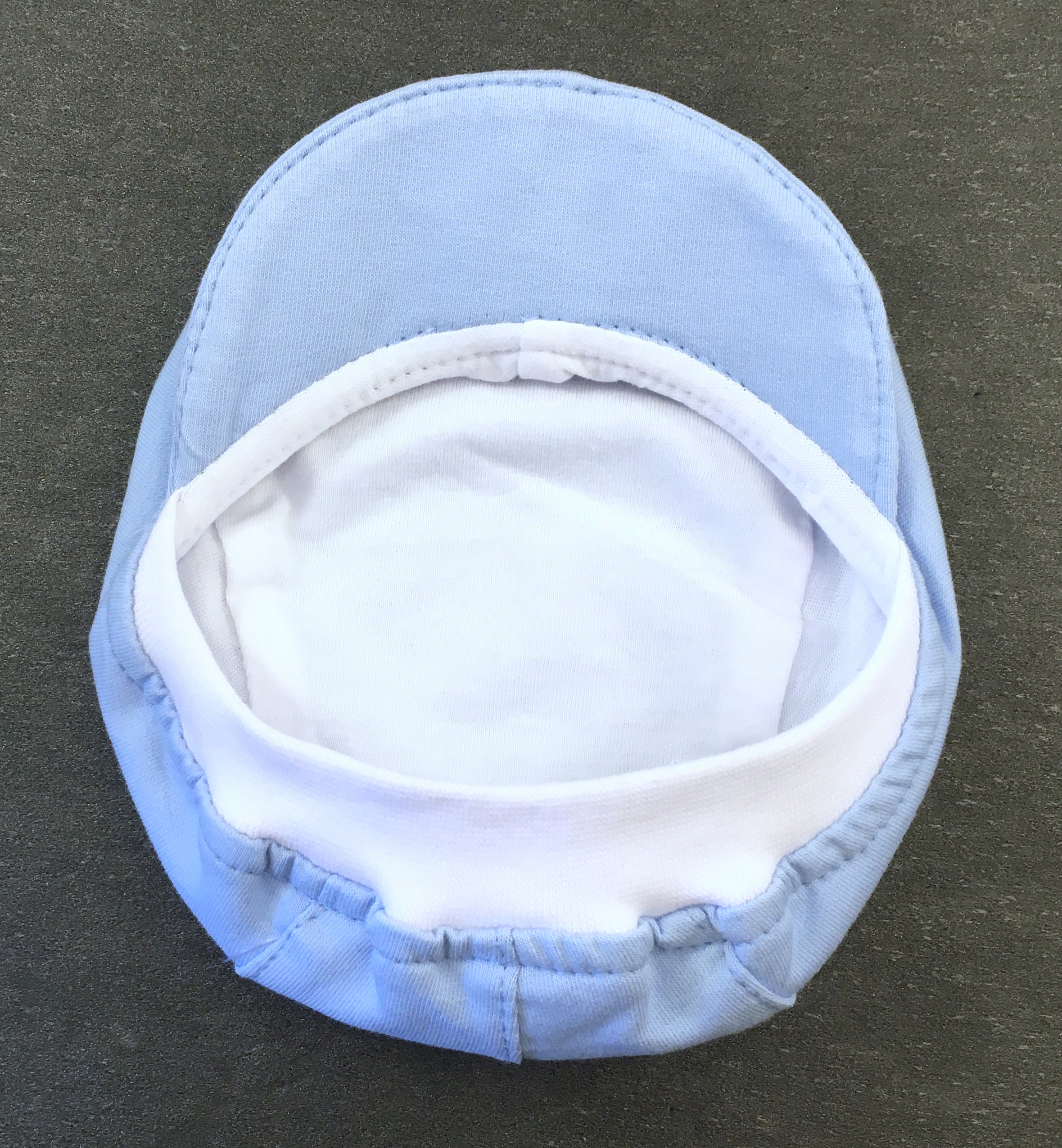 KASZKIET czapka niebieski dresowy bawełniany 74 cm +6m Marka Dominga