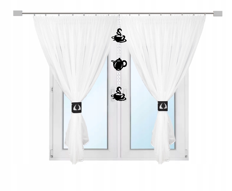 

Firana kuchenna Girlanda kawa dzban 300x150