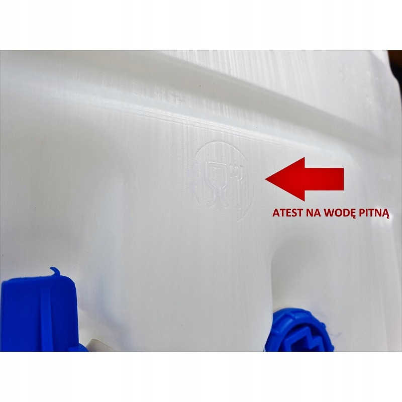 KANISTER ZBIORNIK BANIAK NA WODĘ NAPOJE 20L ATEST BAŃKA POJEMNIK 2024r. Model Aqua Flow Hygienic z Kranikiem Atest Higieniczny