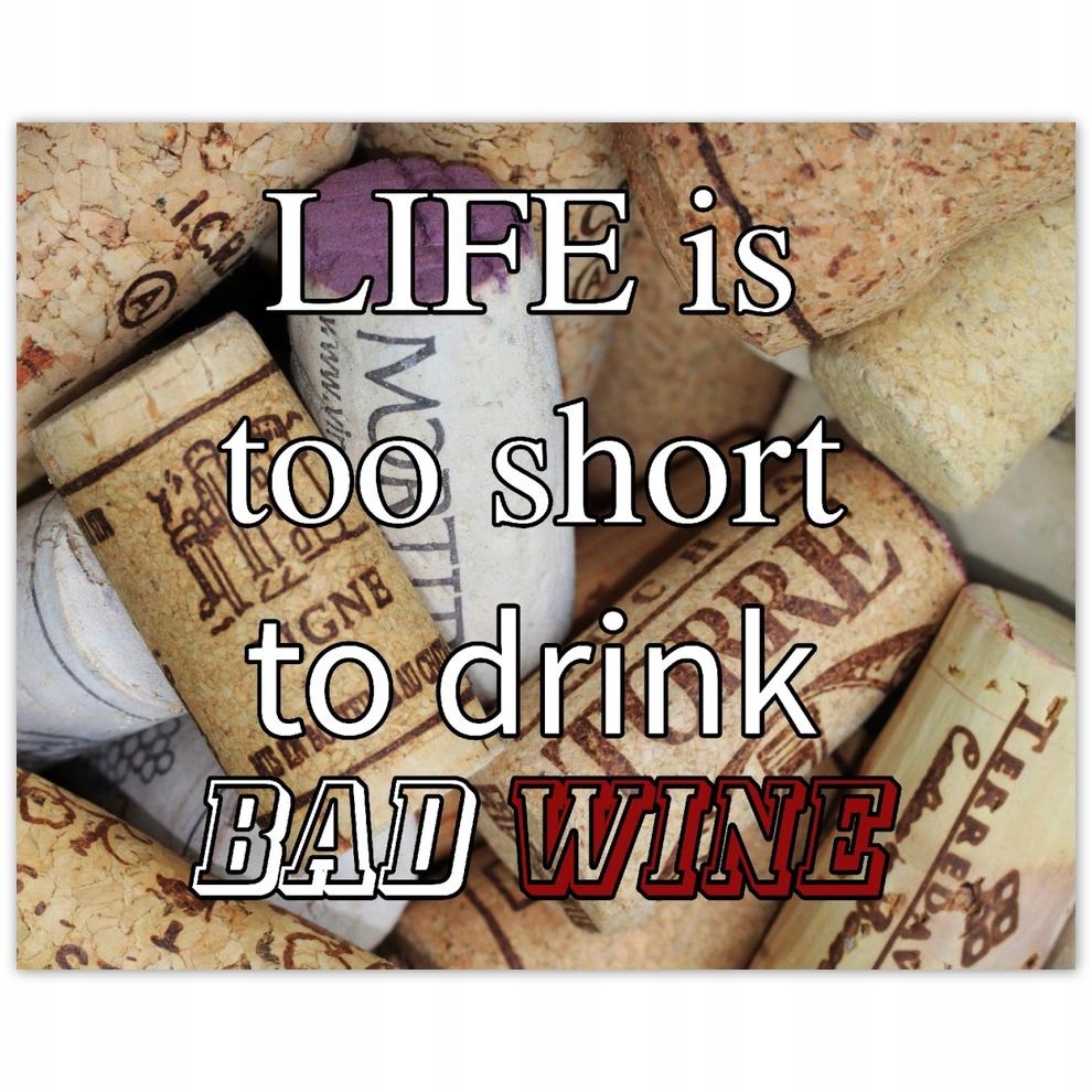 

Plakat 50x40 Life is too short