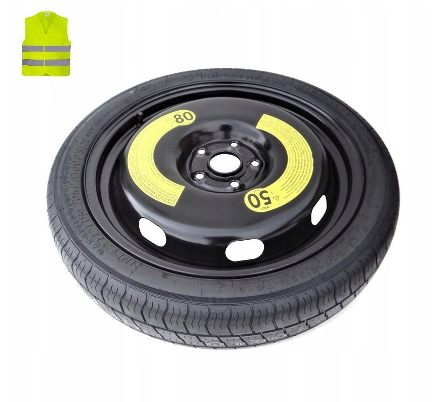 Náhradné dojazdové koleso Volkswagen T-roc II 125/70R18 Orig. Veľ.+kamizelka