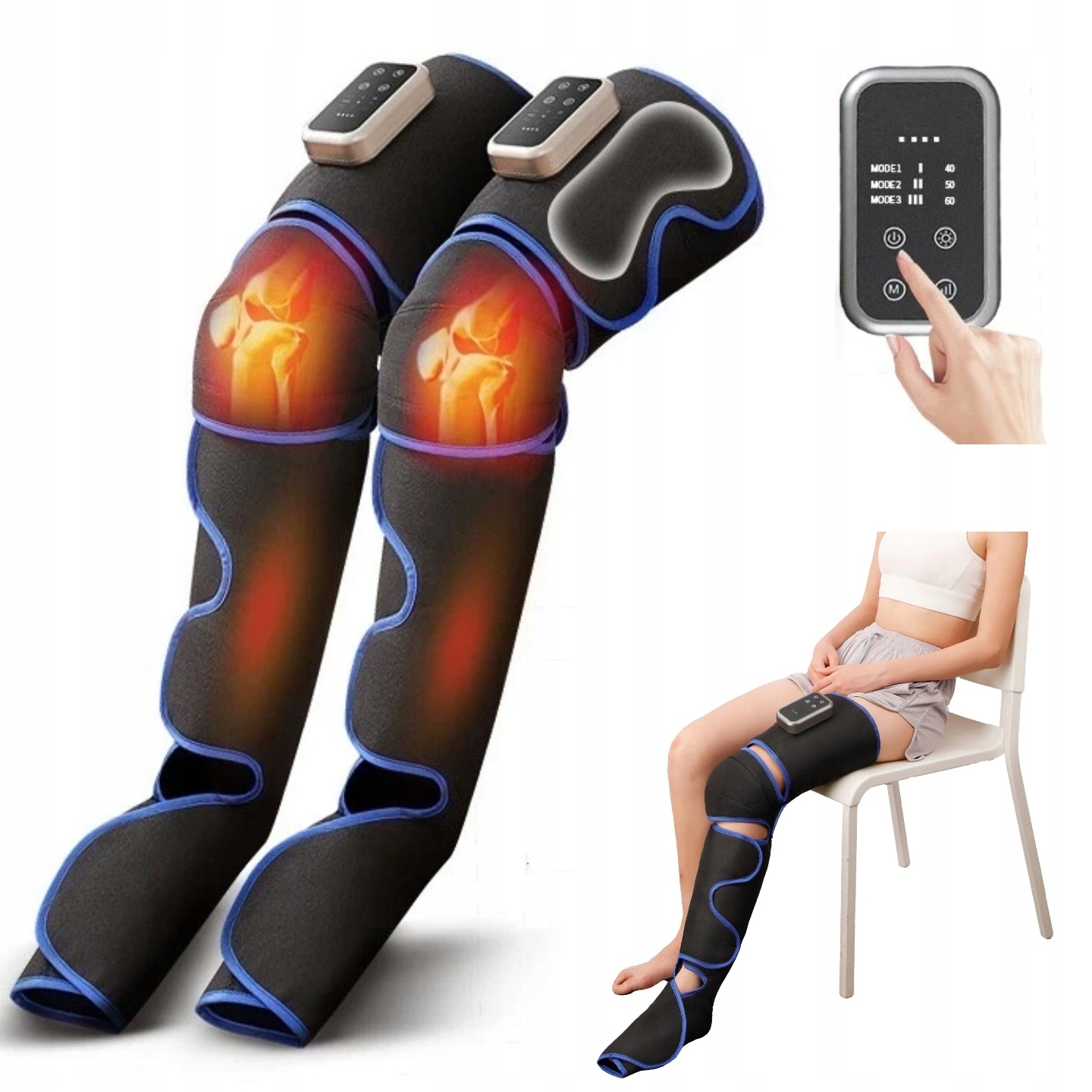 Drenaż Limfatyczny Urządzenie Uciskowe –Masażer Do Nóg Bezprzewodowy 1 Noga