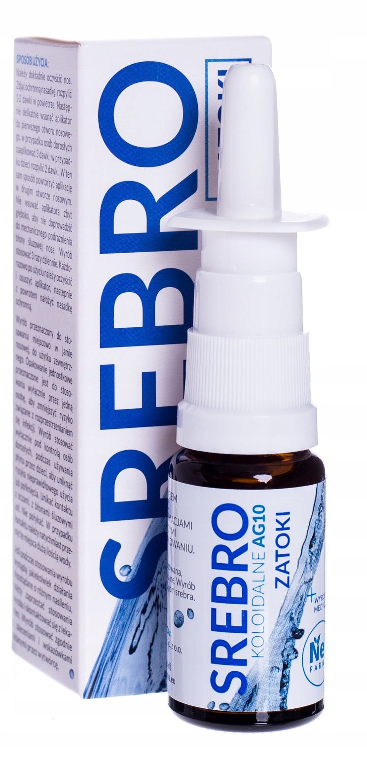 

Spray D/nosa Srebro Koloidalne Zatoki AG10 15ML