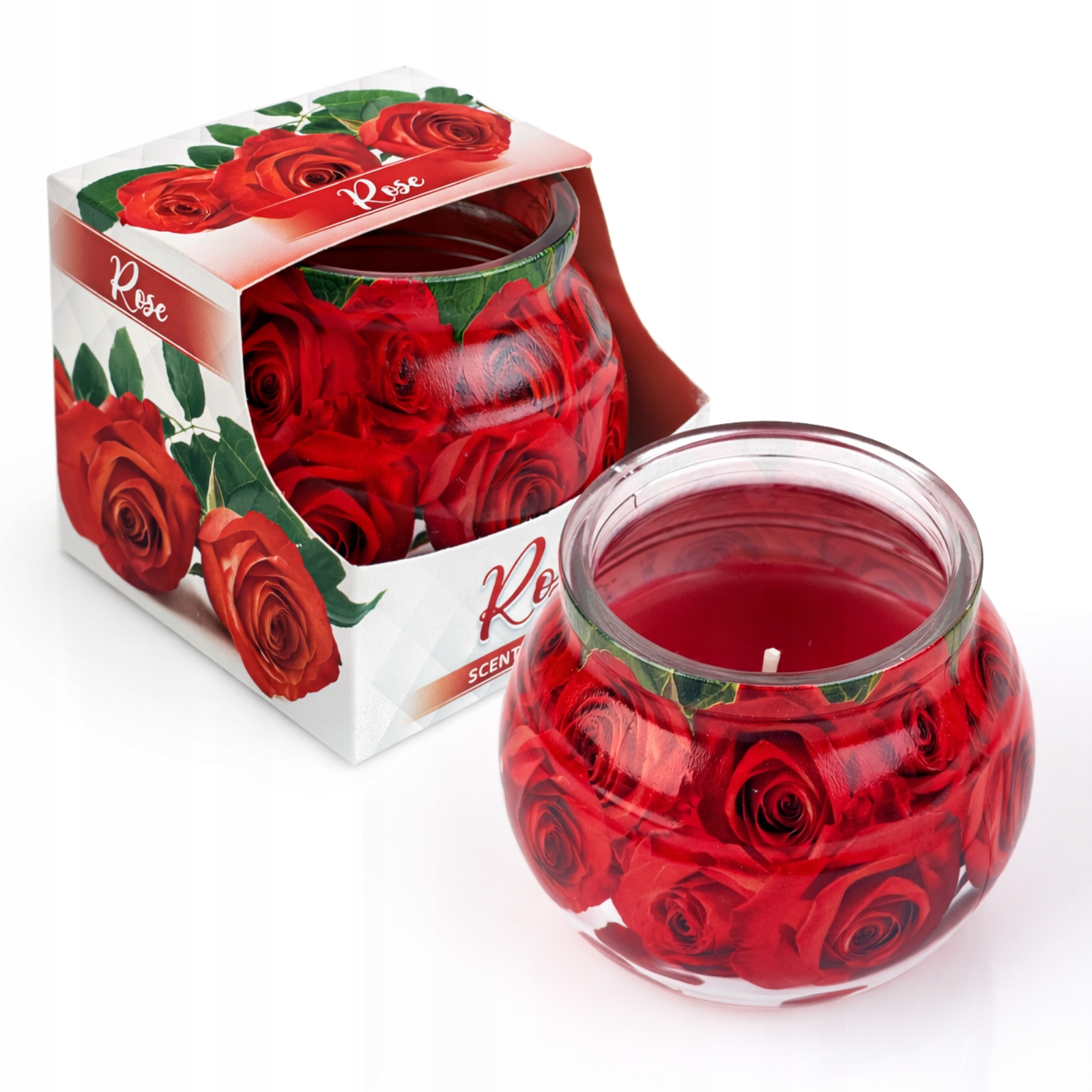 Świeca zapachowa parafinowa Miral 80 g ROSE