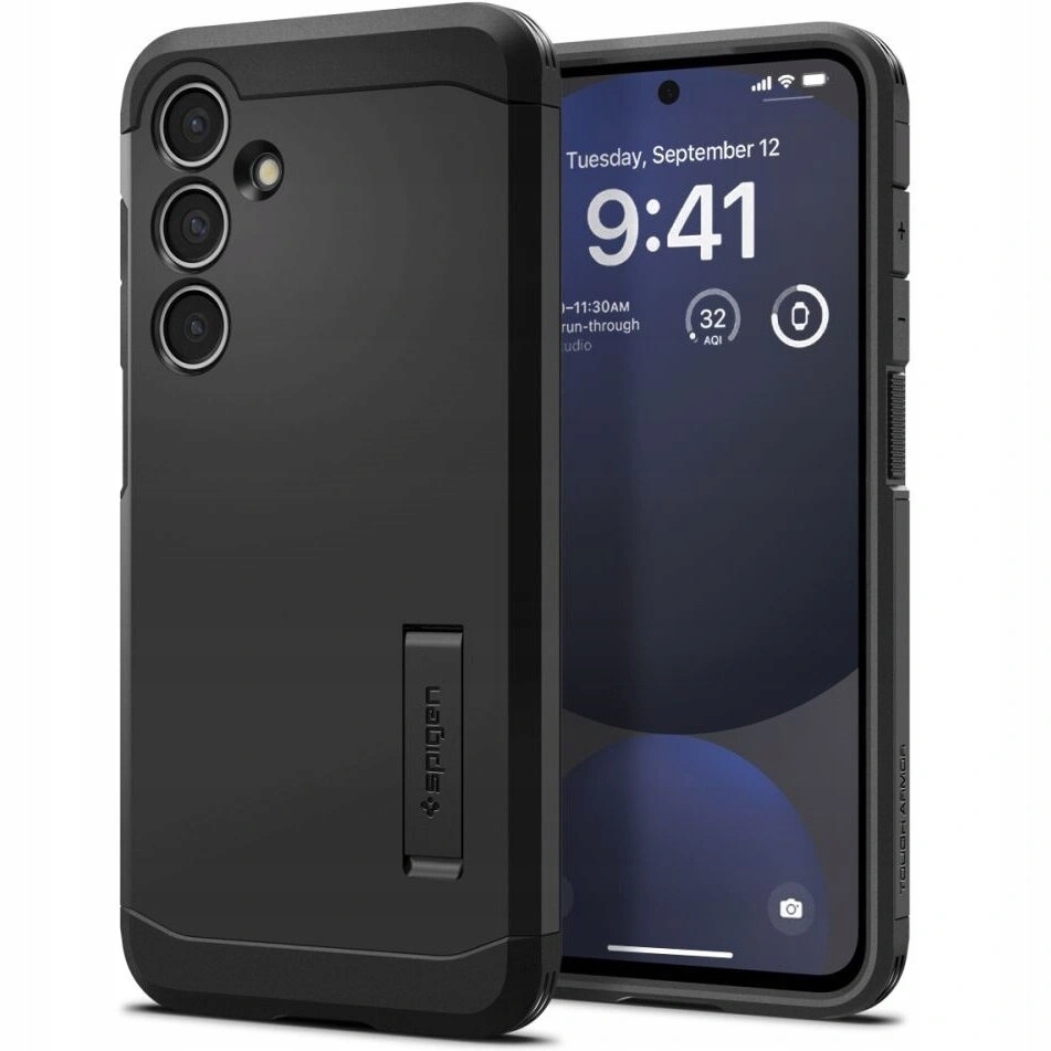 Etui do Galaxy S24 Fe, Spigen Tough Armor, solidny case z podpórką pancerne