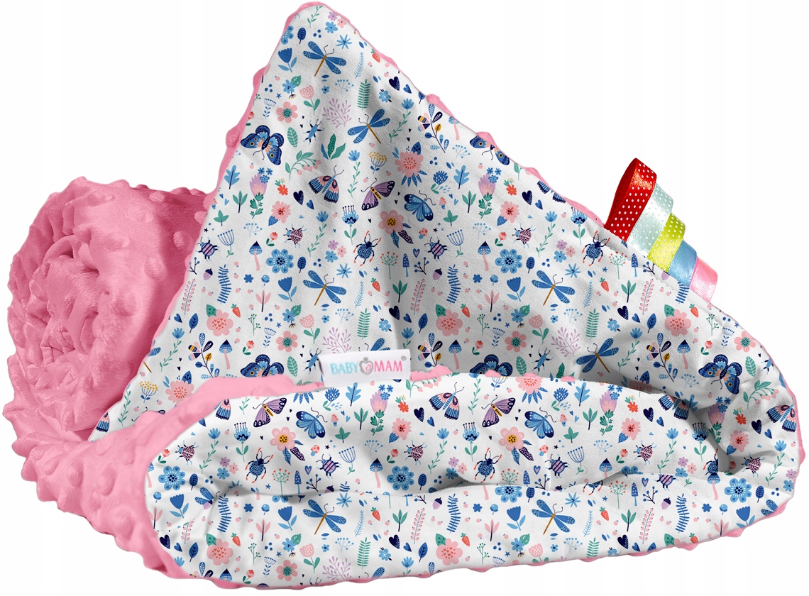 

Babymam Kocyk Dwustronny Minky Bawełna 75x100CM