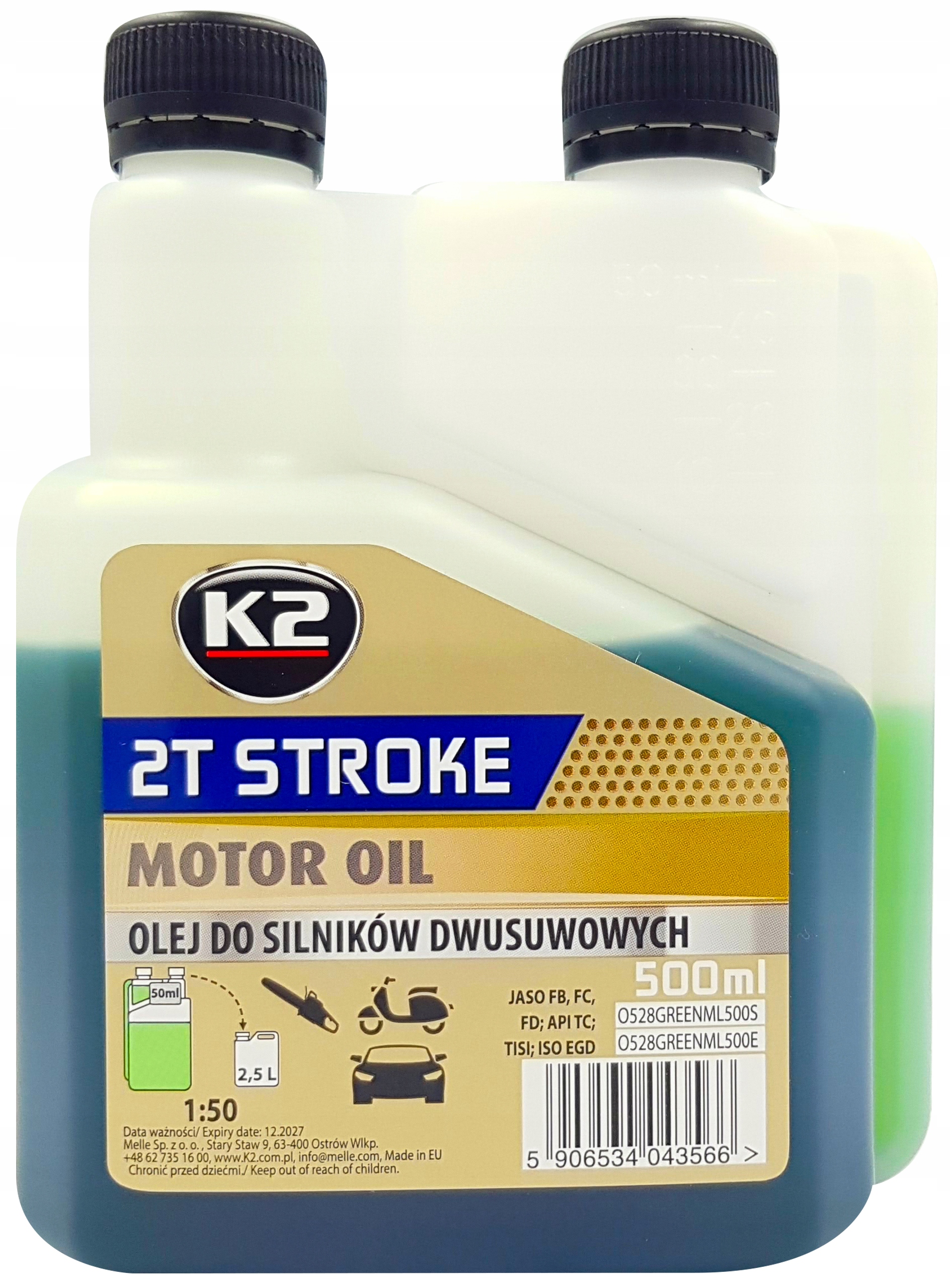 

K2 Stroke 2T Olej Do Silników Dwusuwowych Zielony