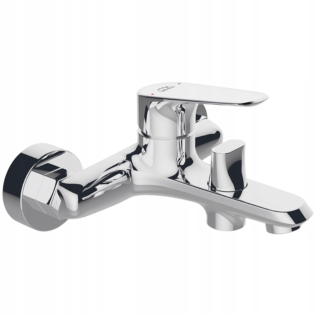 Nástenná Vaňová Batéria S Jedným Držiakom, Chrómová