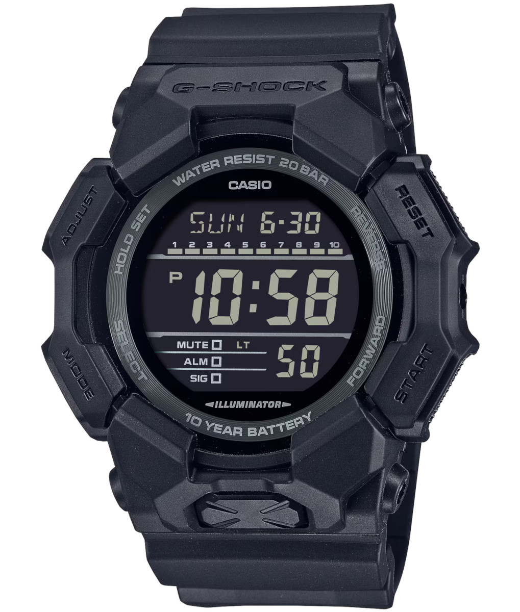 Černé sportovní pánské hodinky Casio G-Shock GD-010 Gwar.3+3L Zibi Gravírování