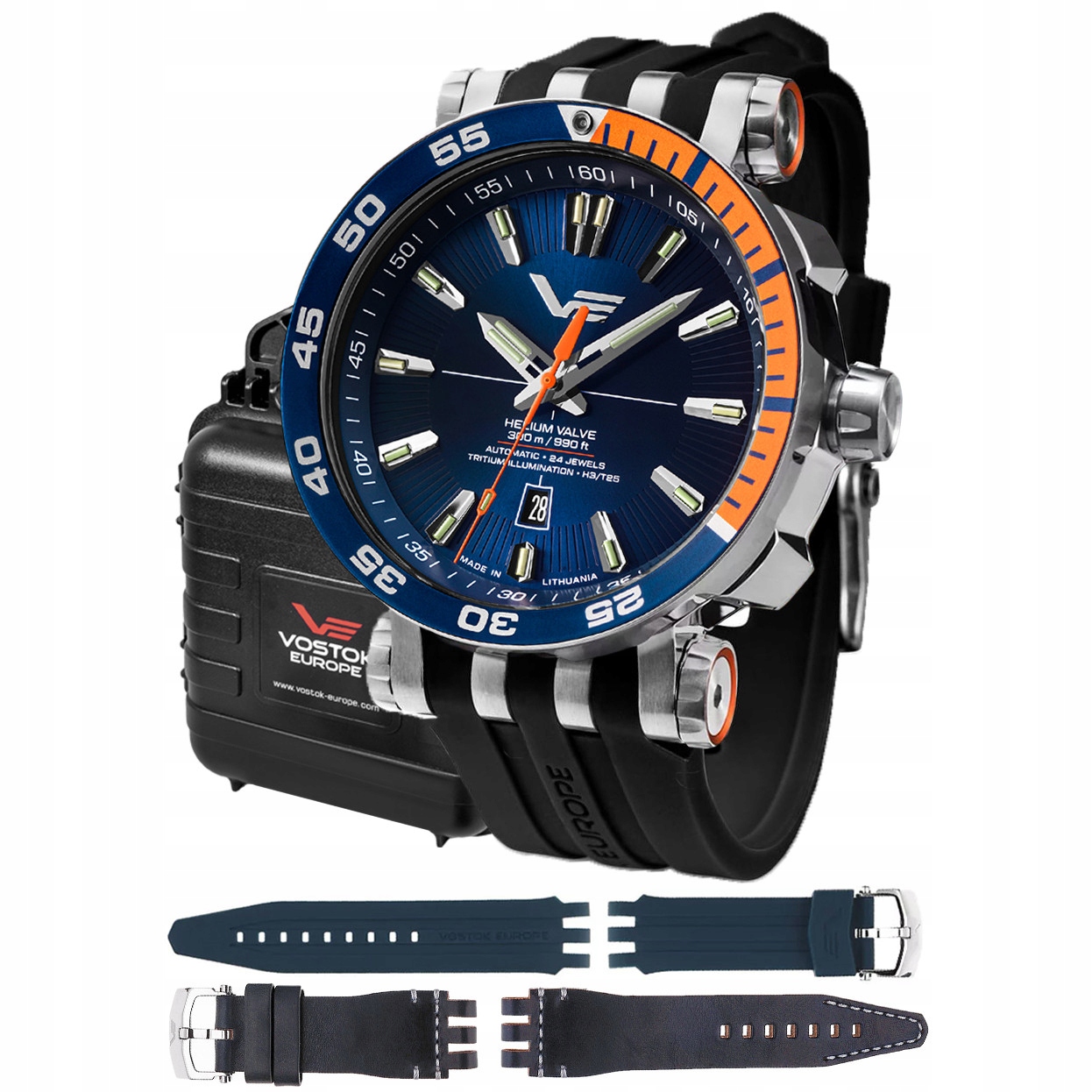 Pánské Hodinky Vostok Europe NH35A-575A715SB s černým řemínkem