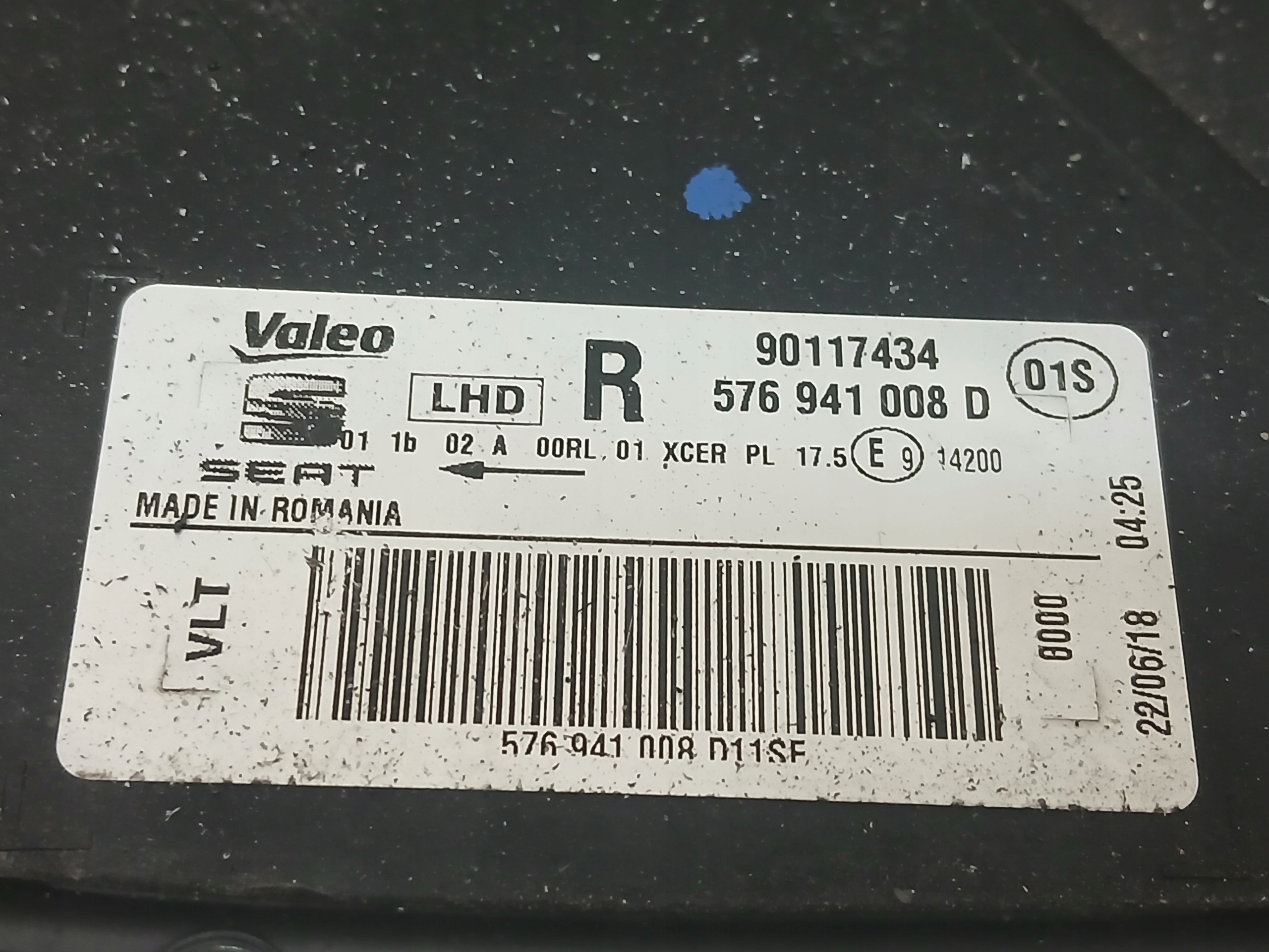 light front right SEAT ATECA FULL LED 576941008D