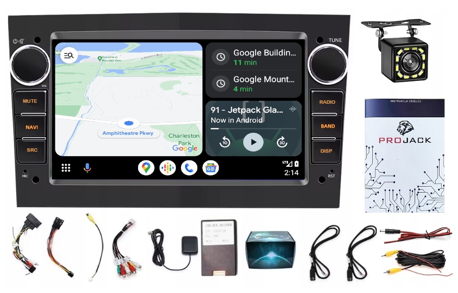 Rádio Navigácia Gps Opel Astra H 2004-2009 Usb Wifi Bt Carplay 2/64 Gb