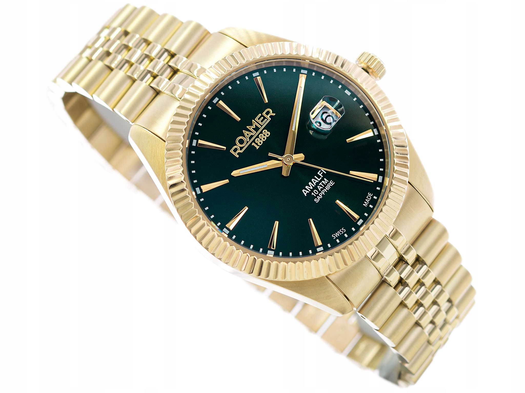 Pánské Hodinky Roamer 852833 48 75 20 Zlaté 100 M