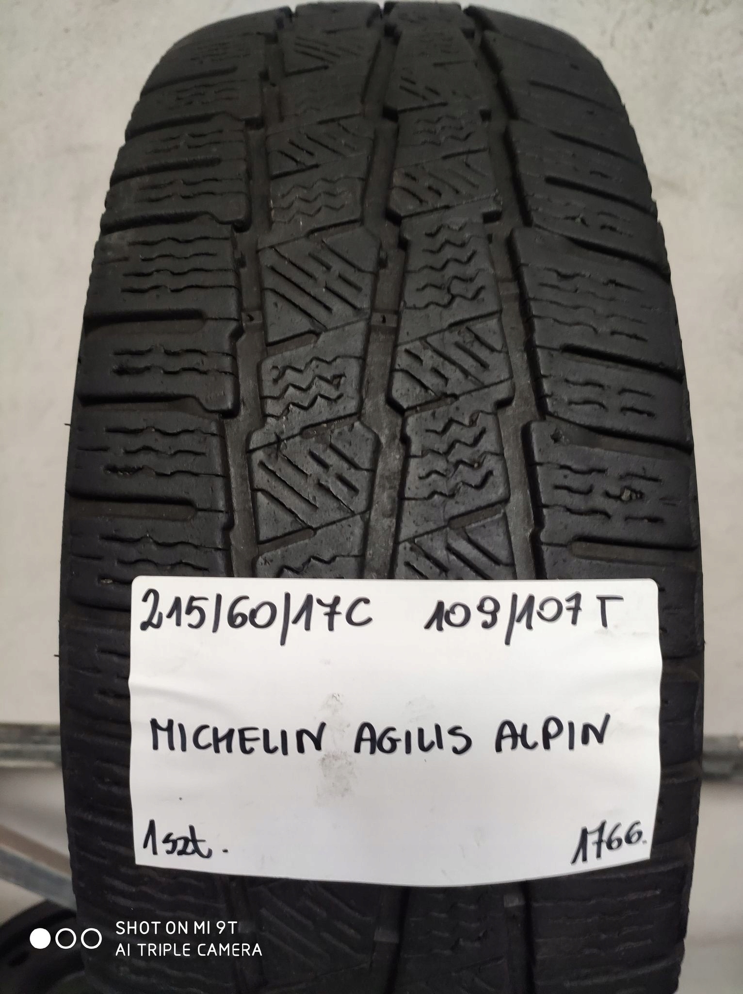 215/60/17C 215 / 60R17C MICHELIN AGILIS ALPIN