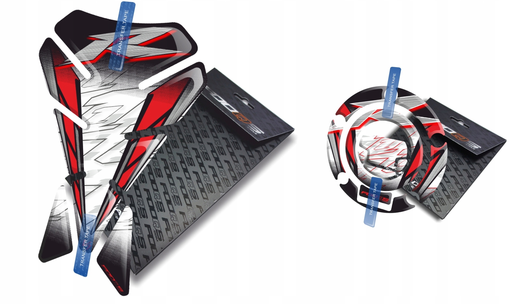 Tank-pad Cap-pad V1 od firmy Fooqs Yamaha Yzf R-1 Bílý Červený