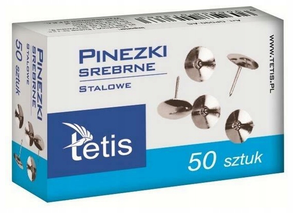Pinezki srebrne p10. TETIS