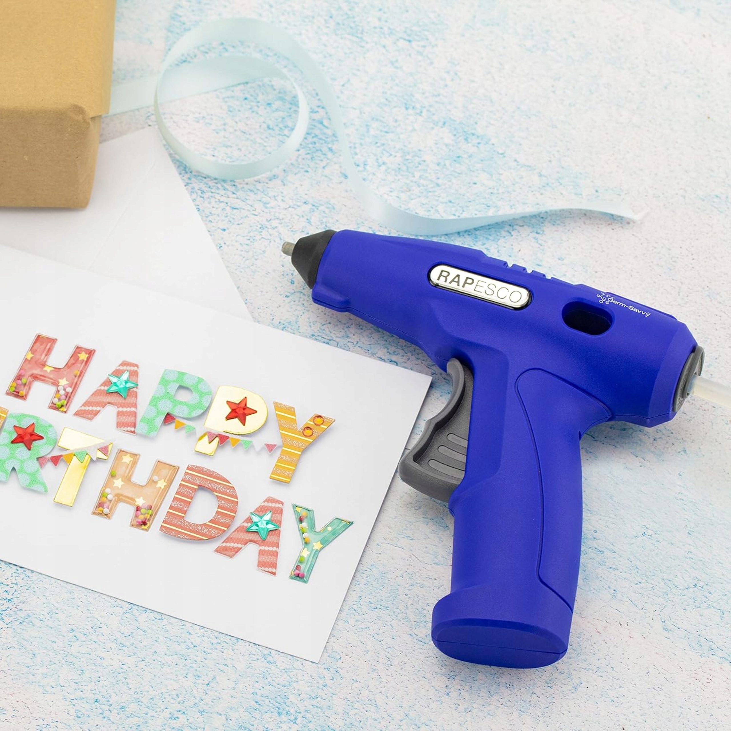 Pistolet do kleju na gorąco OŚWIETLENIE LED Rapesco G4-7USB GS LI-ION 4V Marka Rapesco