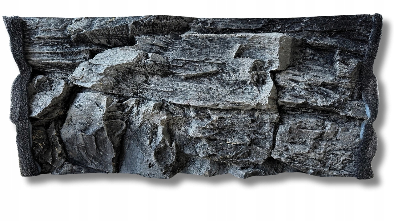 Levně Strukturované pozadí pro akvárium Skala Šedá 60x30 cm.