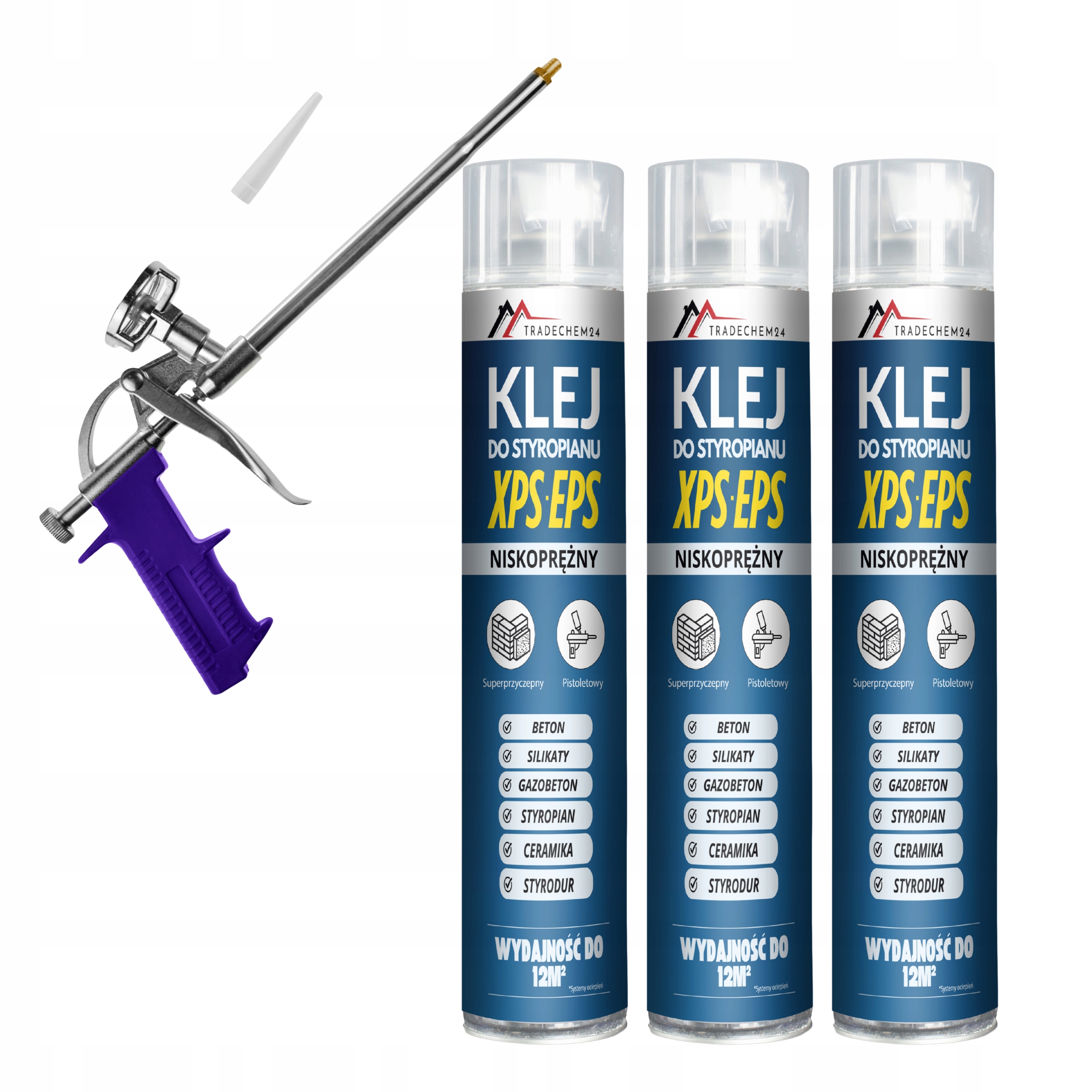 Pěnové Lepidlo Na Styrofoam 750 ML Pěna Sada Pro Montáž Pistole
