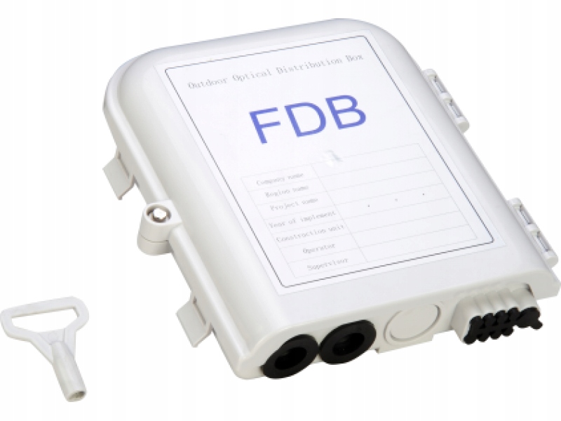 Szczelny panel abonencki IP65 (8 x Sc simplex) z zamkiem na kluczyk