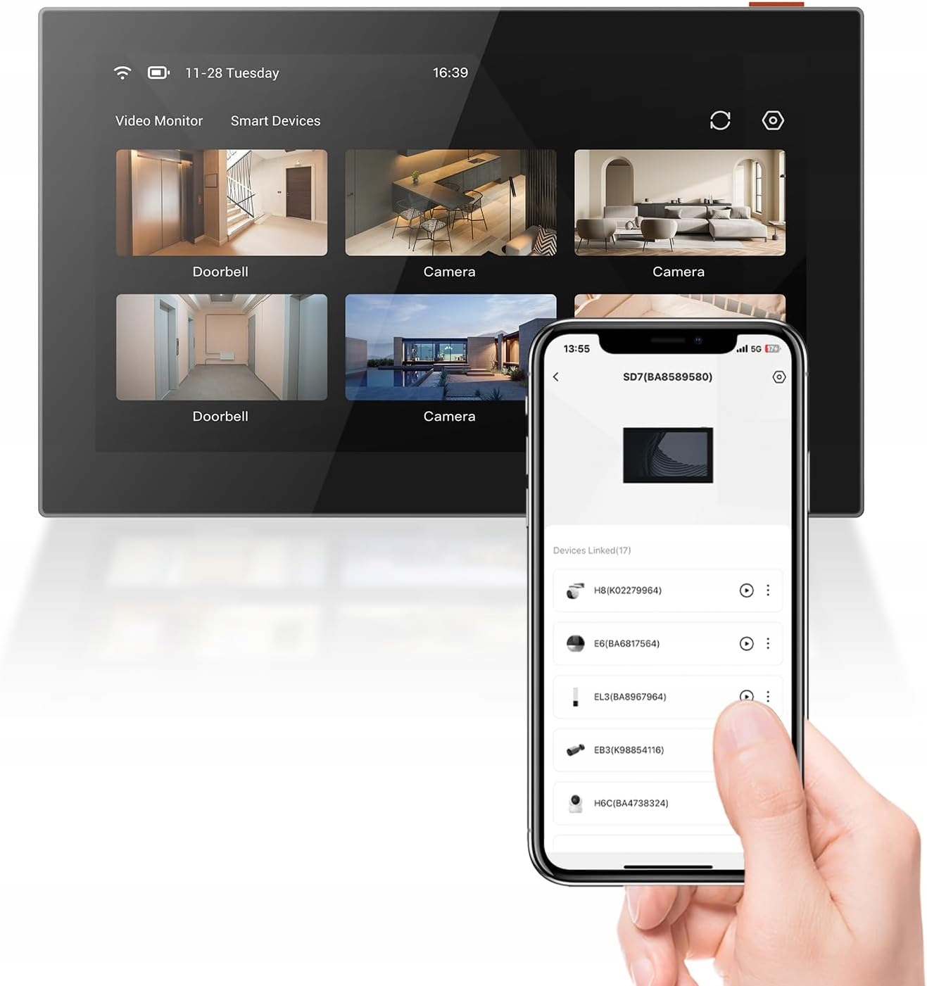 Monitor Dotykový Náhľadový Displej Videovrátnik Ezviz SD7 Smart Home 7''