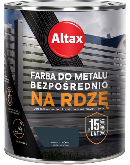

Altax Farba do metalu 750 ML Antracyt Pmat