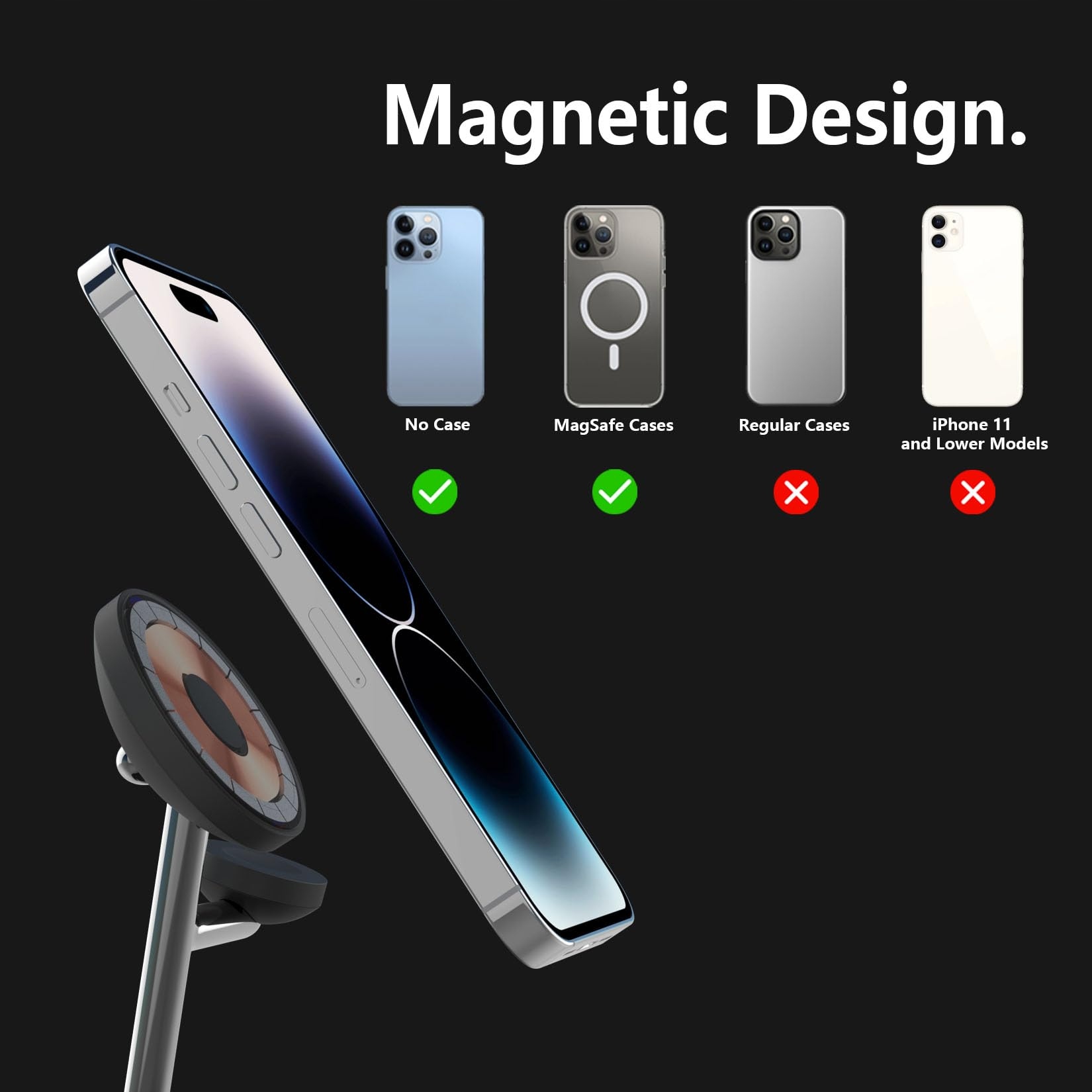 BOARAINO Stacja Magnetyczna Ładowarka 3w1 Do iPhone Apple Watch AirPods — miniatura 6