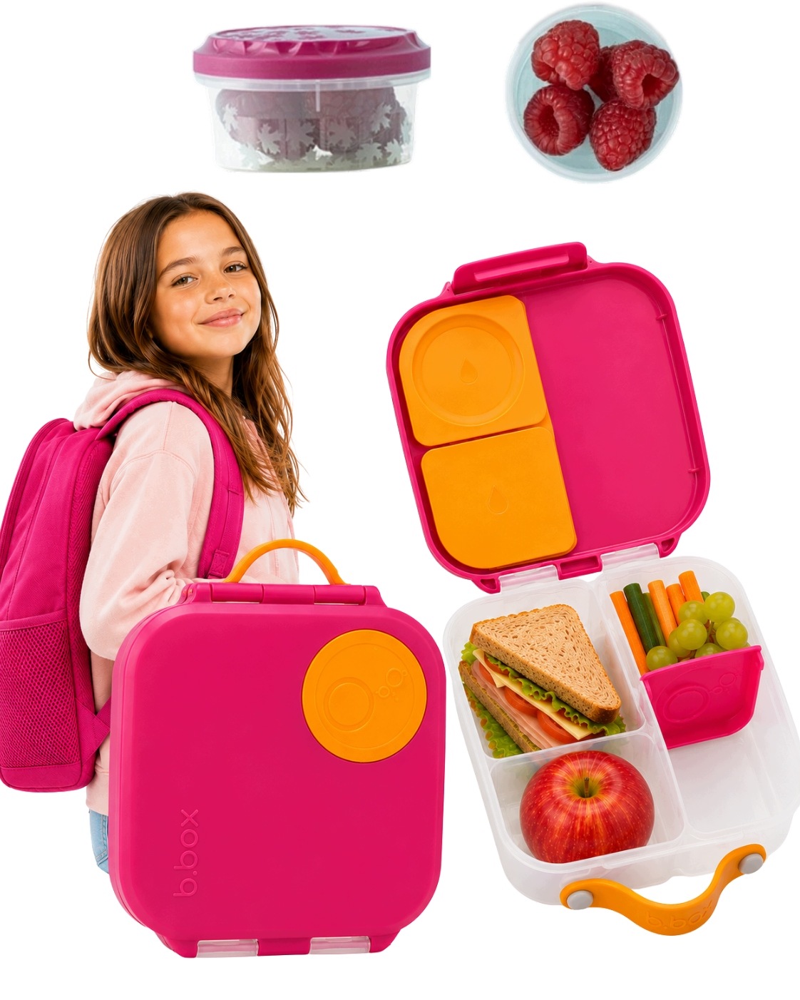 B.box Mini Lunchbox Strawberry Shake 1000ml BB00661 Bbox pojemnik 75 ml