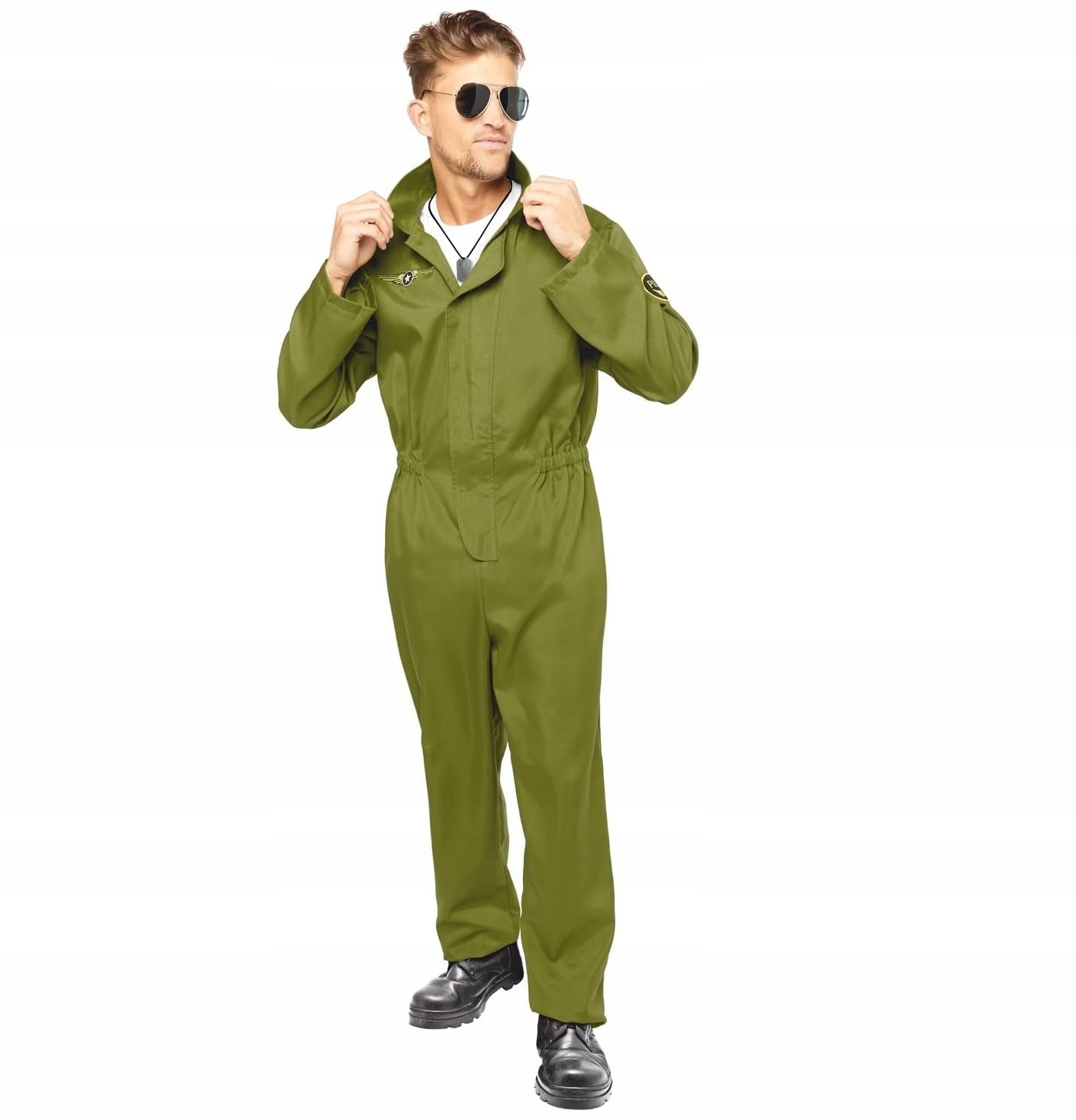 Kostým pro dospělé Pilot Top Gun Kombinéza, vel XL