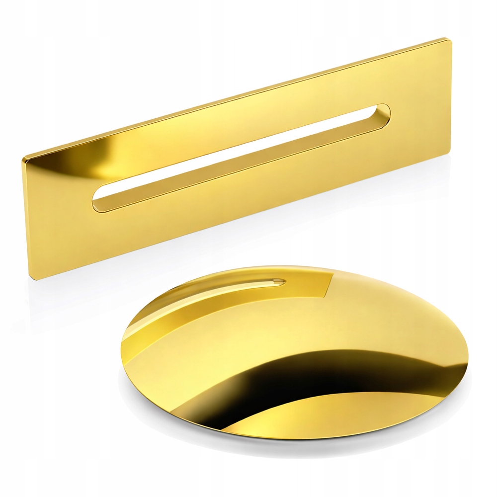 Kryt na přeliv zlata a zátka zlatá pro volně stojící vanu Leyden