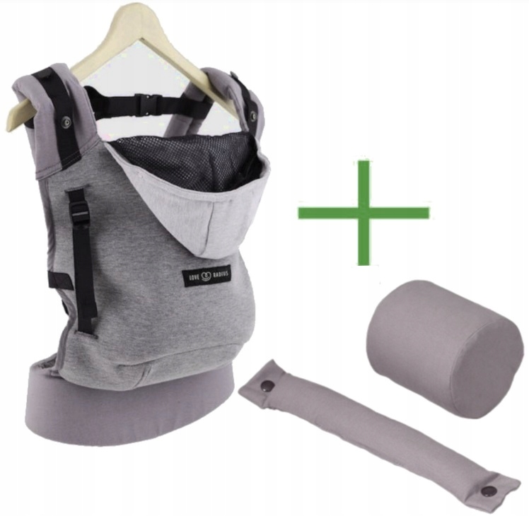 LOVE RADIUS NOSIDEŁKO Z KAPTUREM DLA DZIECKA 0-36 m-cy
