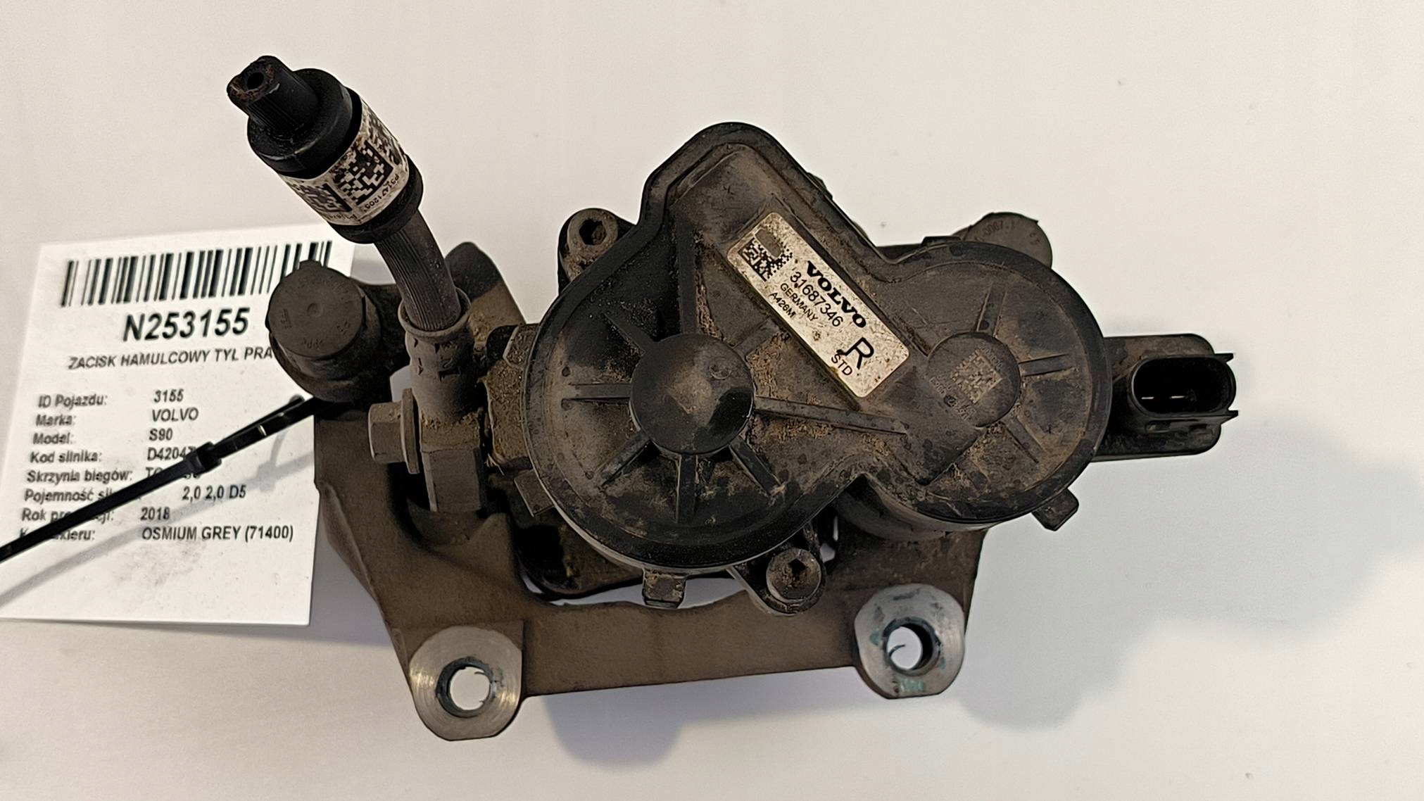 caliper brake rear part right 31687346 VOLVO S90