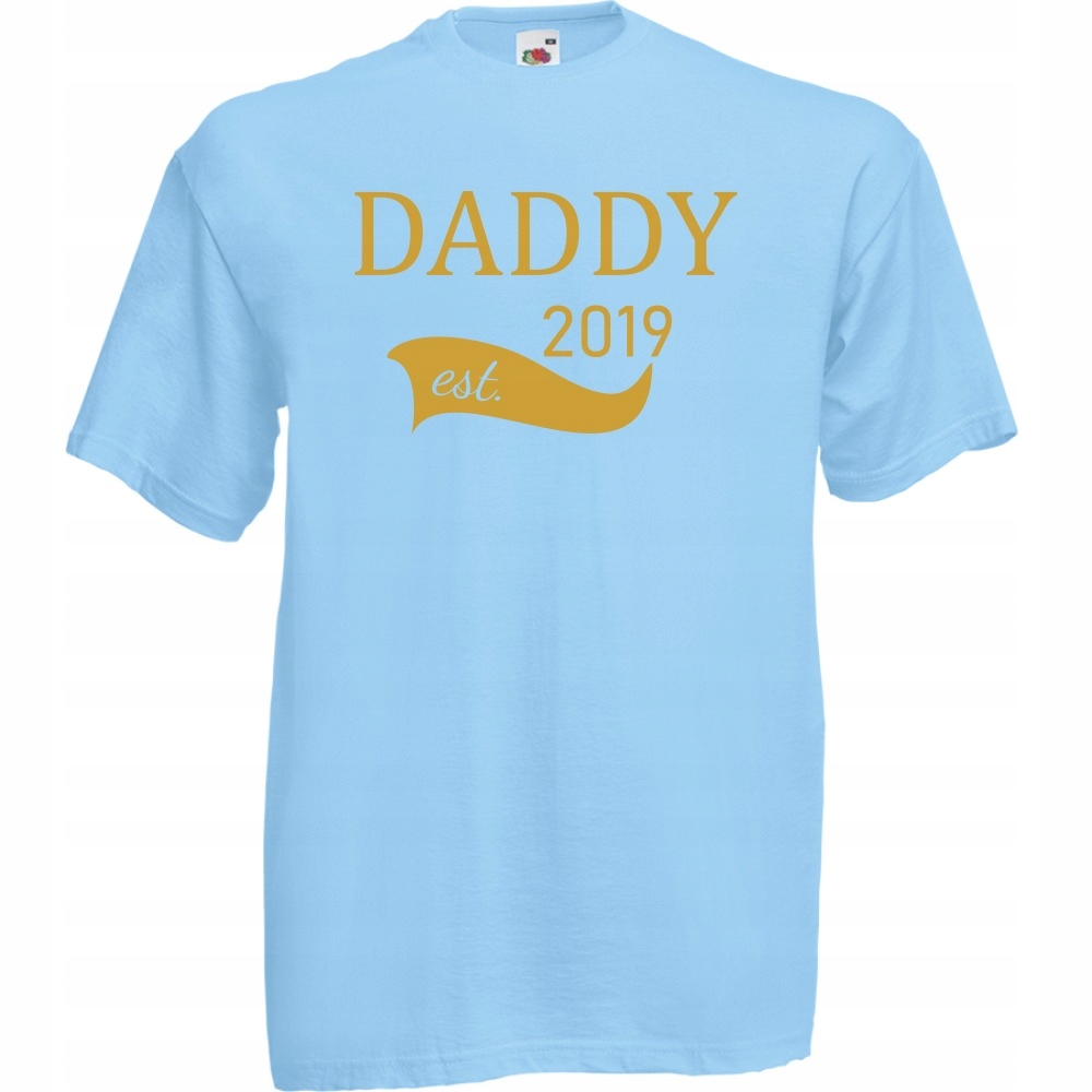 

Koszulka daddy est tata dzień ojca S błękitna