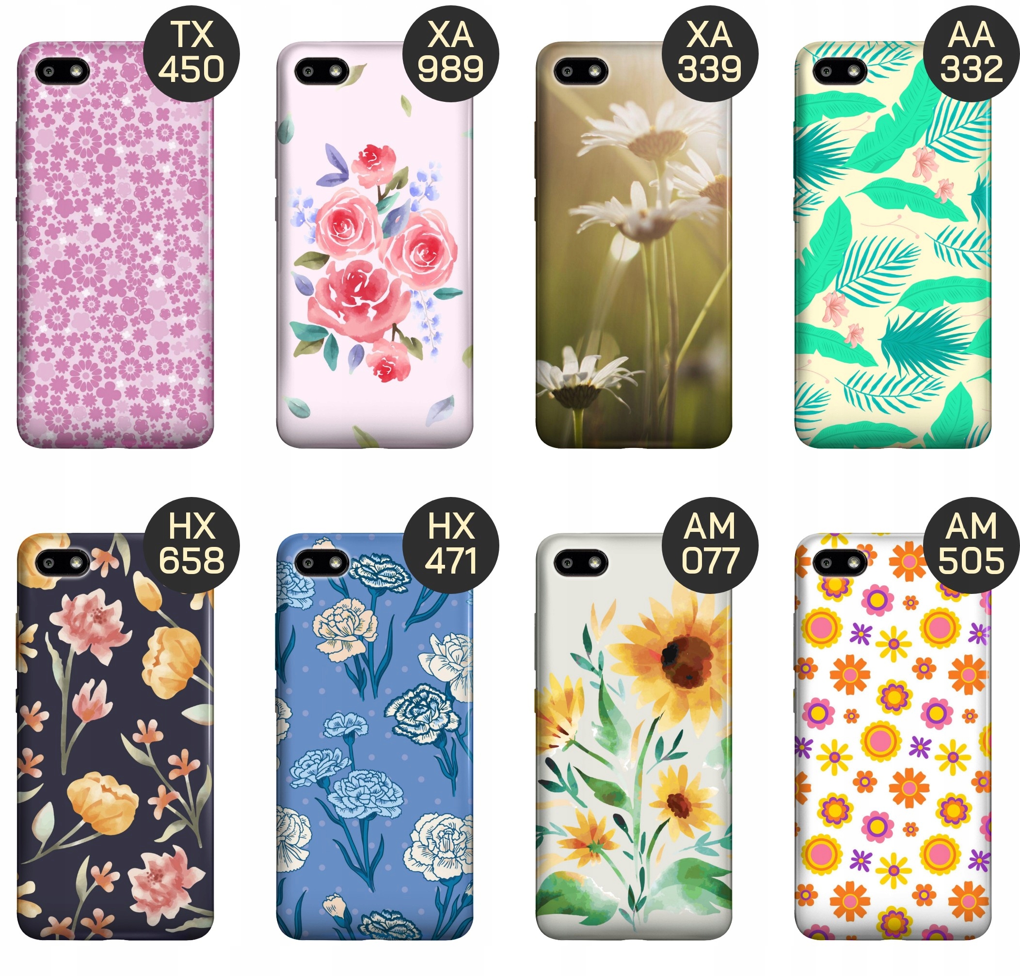 ETUI DO XIAOMI REDMI 6A WZORY KWIATY KWIECISTE FLOWER OBUDOWA POKROWIEC Pasuje do modelu Redmi 6A