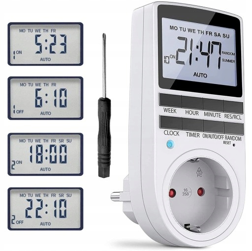 CYFROWY PROGRAMATOR CZASOWY GNIAZDKO, ELEKTRYCZNE WYJŚCIE TIMERA ZASILANIA