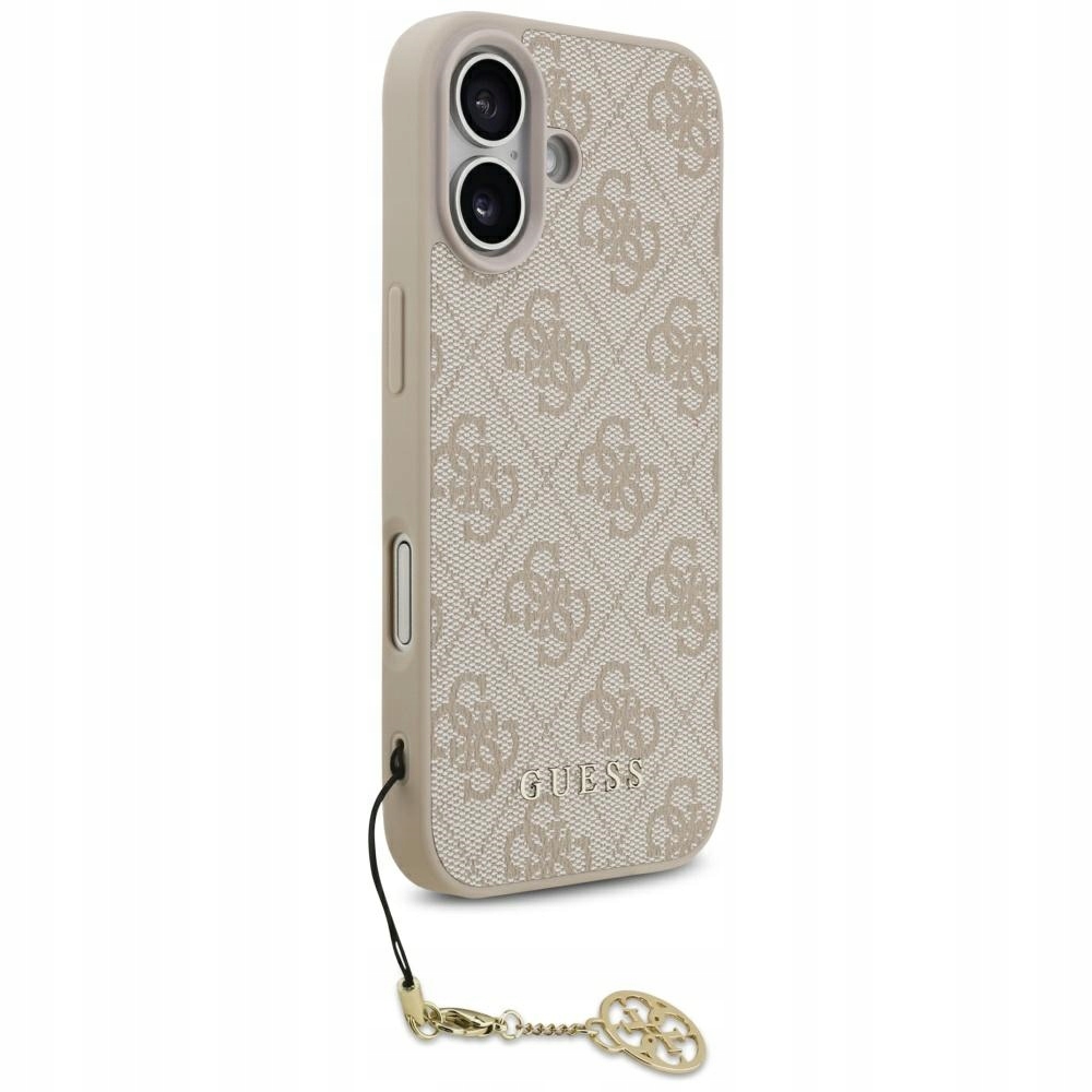 Pouzdro Guess 4G Charms Collection MagSafe pro iPhone 17, růžové