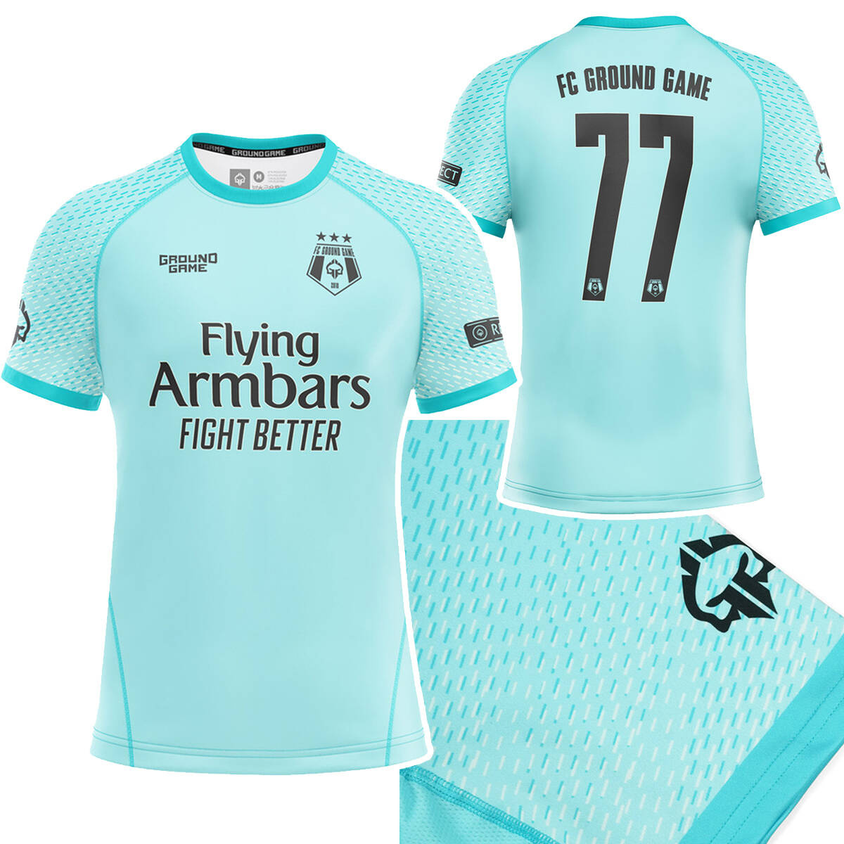 Rashguard z krótkim rękawem męski Ground Game Fc Armbar r. XL